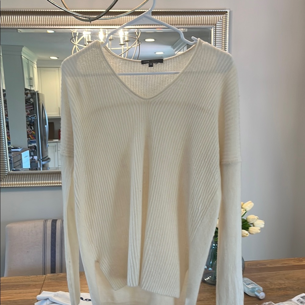 Vince cream cashmere sweater